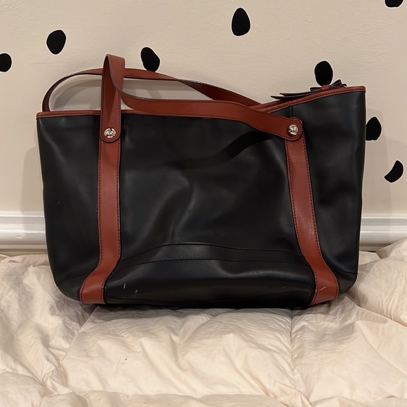 kate spade black and brown tote - Picture 3 of 3